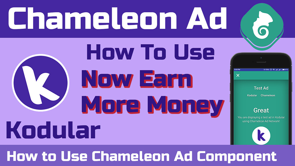 How to use Chameleon Ad in your app | Full Tutorial - Ads - Kodular ...