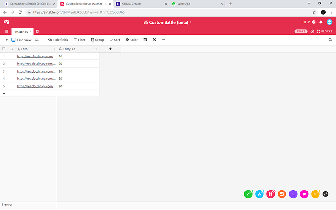 Spreadsheet Airtable Set Cell block problem - Discuss - Kodular Community