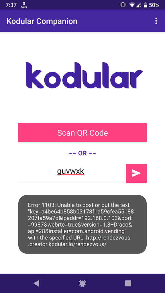 Kodular campanion error - Discuss - Kodular Community