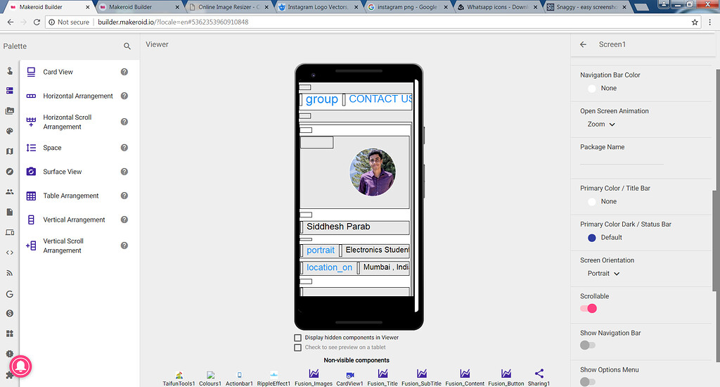 Scrollable scrren not working for me - Discuss - Kodular Community