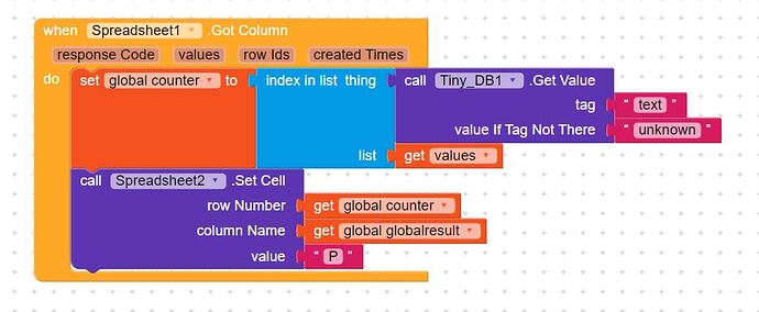 Spreadsheet Airtable Set Cell block problem - Discuss - Kodular Community