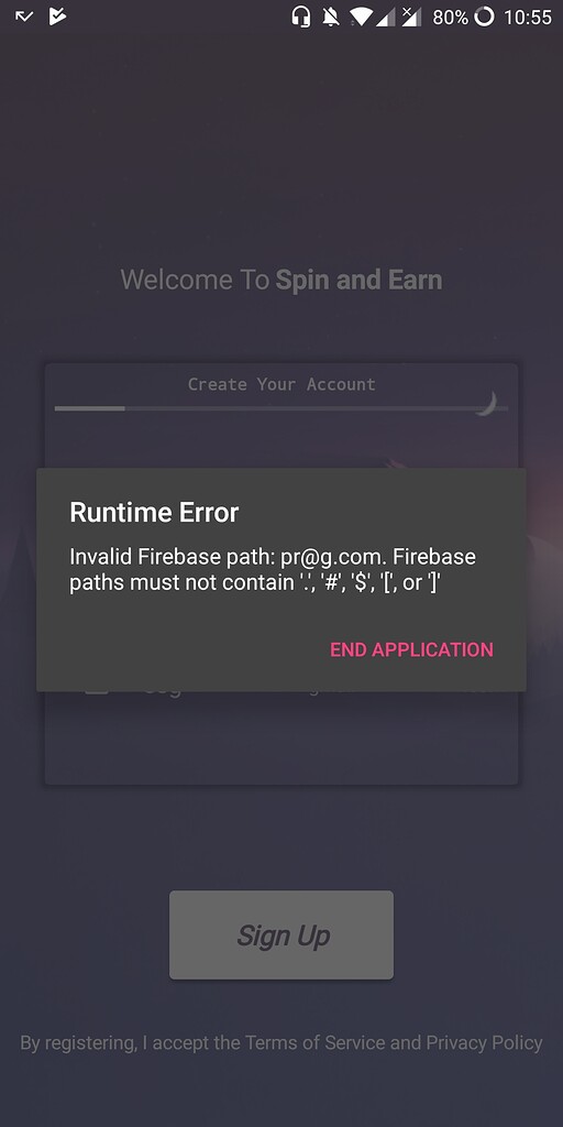 Invalid Firebase path error - Discuss - Kodular Community