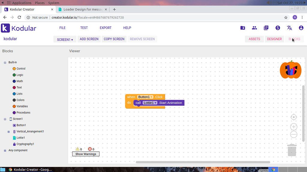 App crashes using lottie component - Bugs - Kodular Community