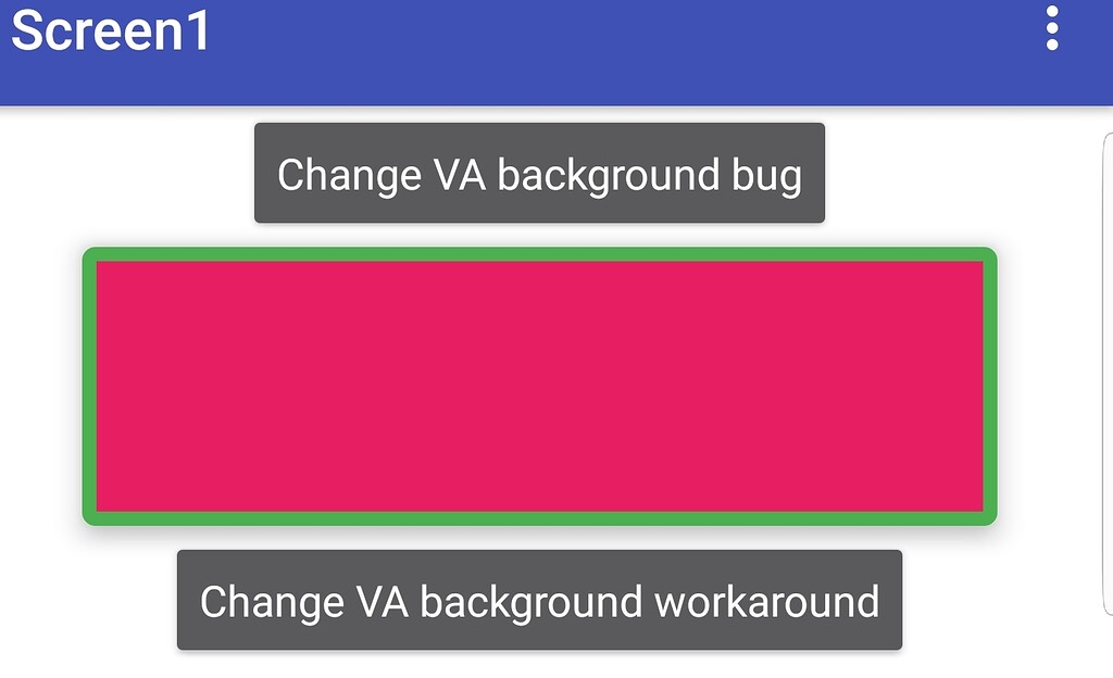 Changing programmatically the background color of arrangements defined ...