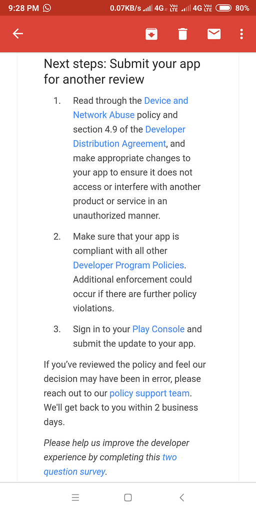 Google Play - App Rejected - Discuss - Kodular Community
