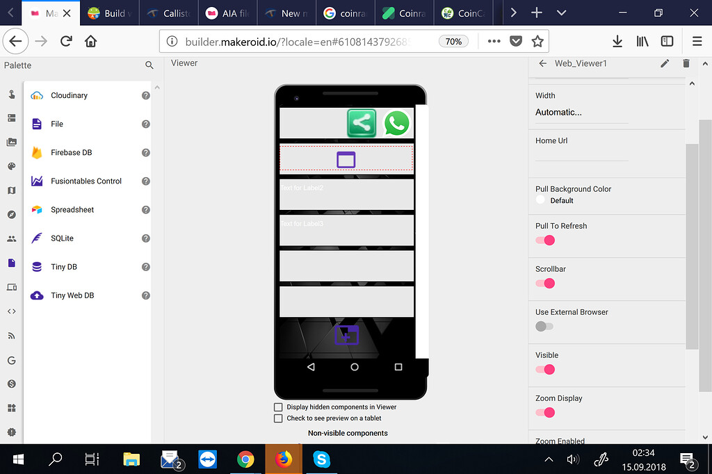 Bug with view pager and web viewer - Bugs - Kodular Community