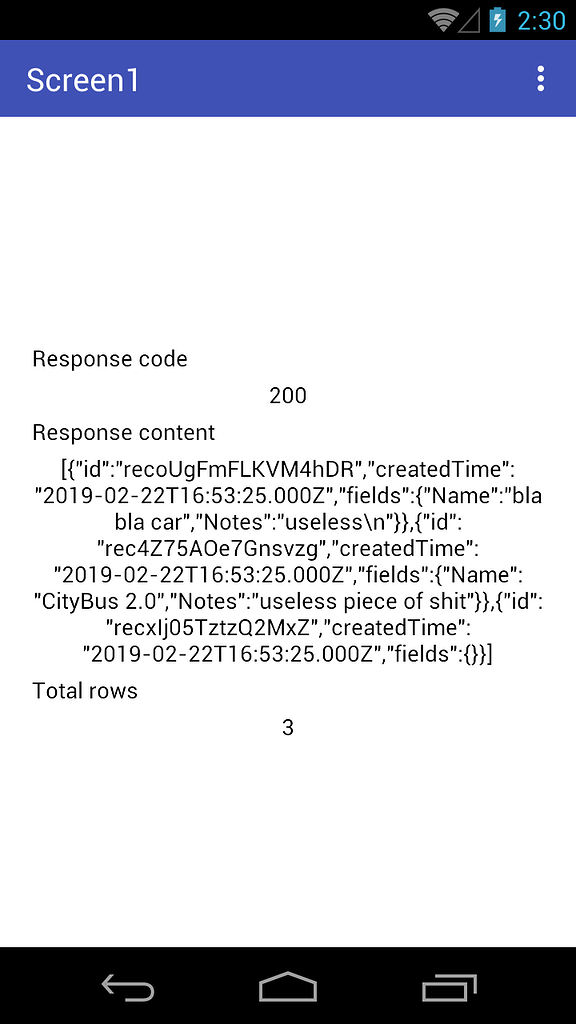 Airtable Get All Rows block issue - Discuss - Kodular Community