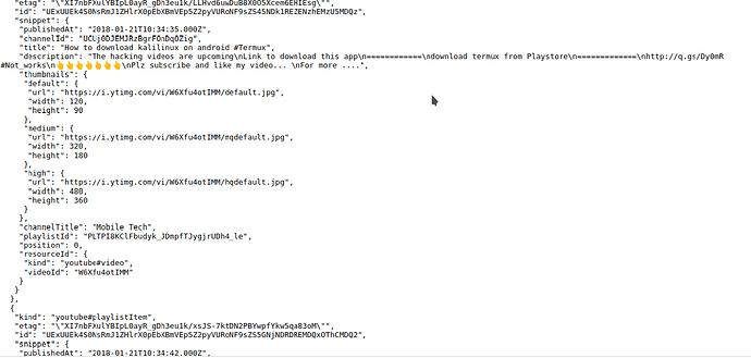JSON file Youtube Videos Fetching all Video Ids - Help - Discuss ...