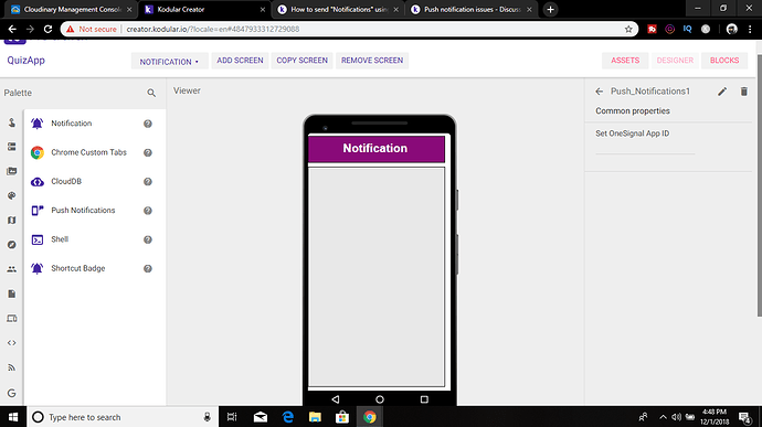 Push notification issues - Discuss - Kodular Community