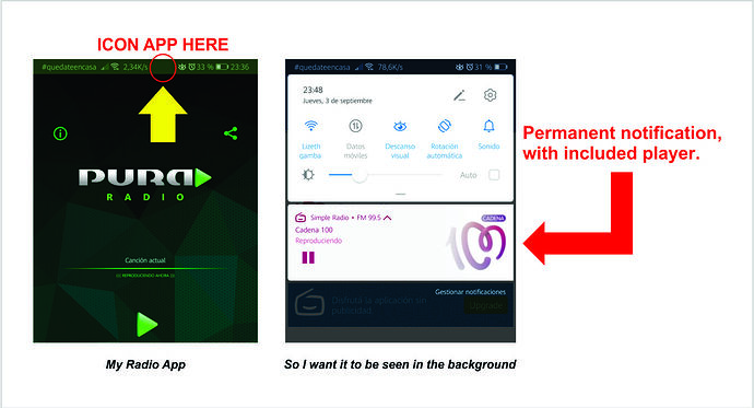 esquema icono radio