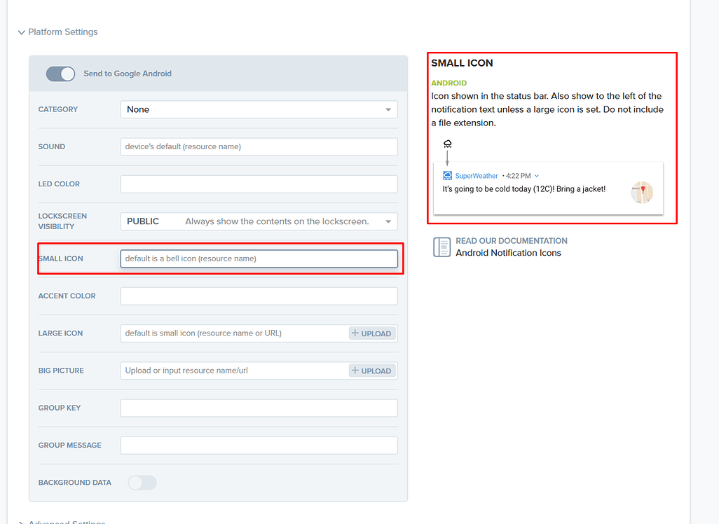 Change onesignal default icon - Discuss - Kodular Community