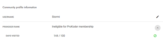 Yeah Im ineligible and asked to never be a ProKoder again anyway 🙄