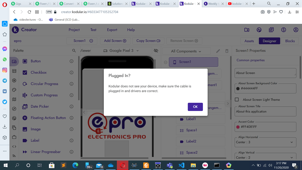 Kodular USB connection error - Discuss - Kodular Community