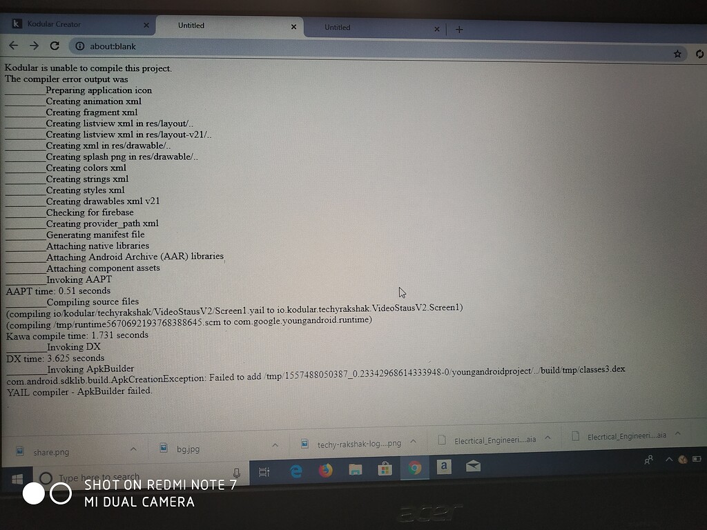 Unable To Export my Project - Discuss - Kodular Community