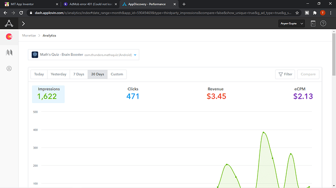 AdMob error 401 (Could not load banner ad) - Discuss - Kodular Community
