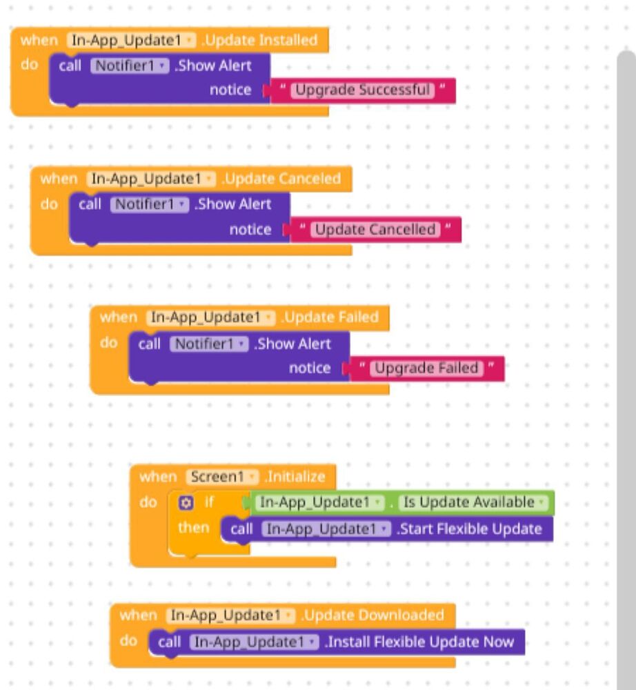 How to use In-App Update Component - Guides - Kodular Community
