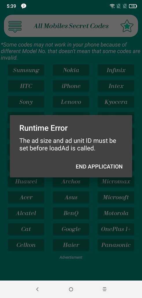 Google Ad Manager Component Error - Ads - Kodular Community