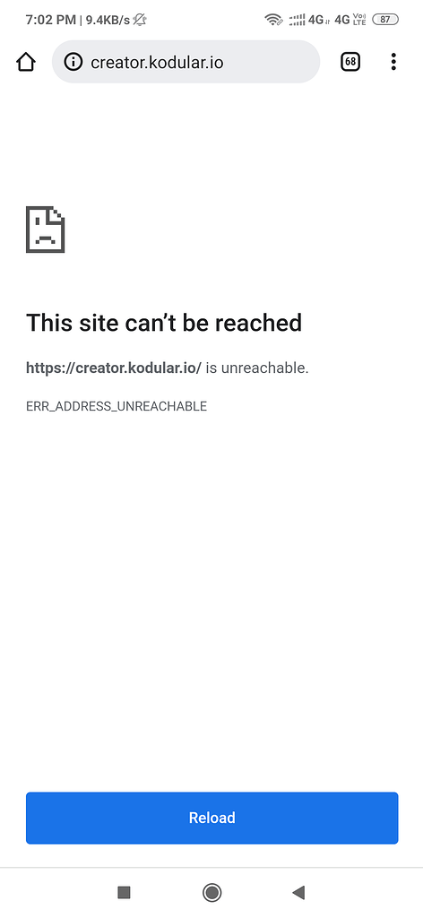 Kodular creator down? - Discuss - Kodular Community