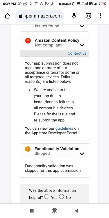 Please fix the issue and re-submit the app - Discuss - Kodular Community