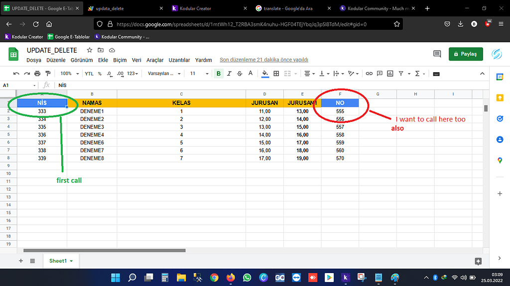 Google Sheets second call help! / Solved - Discuss - Kodular Community