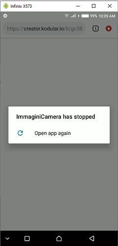 Camera stopped