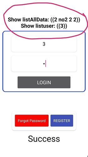 listuserVSlistAllData