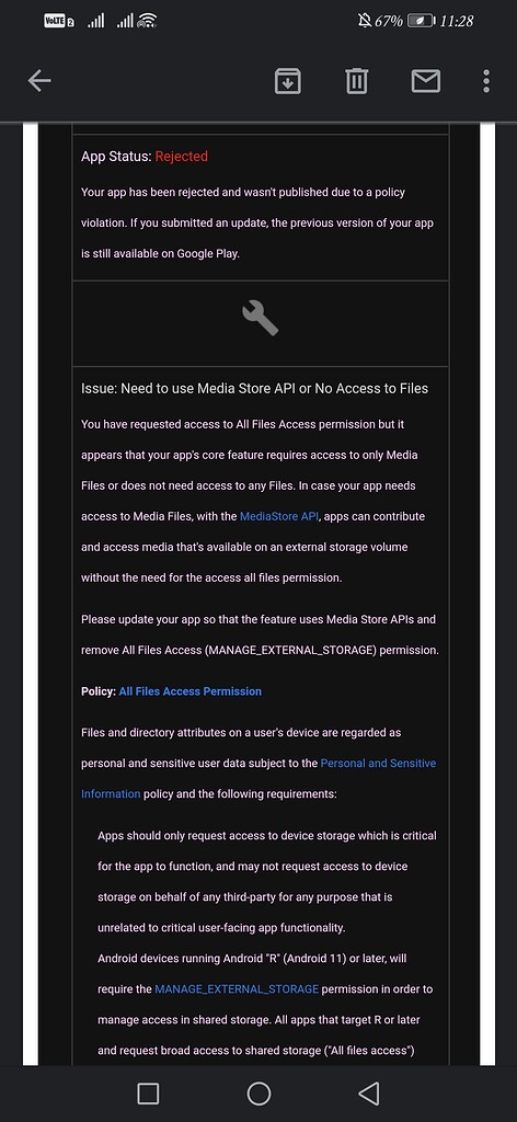 App Rejected From Google Play Console [ Help me ] - Discuss - Kodular ...