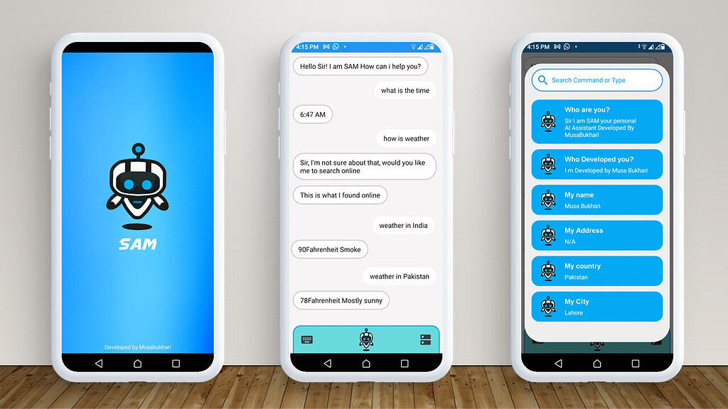 [PAID] Sam AI Assistant Clone of Google Assistant With Classic UI + APK ...
