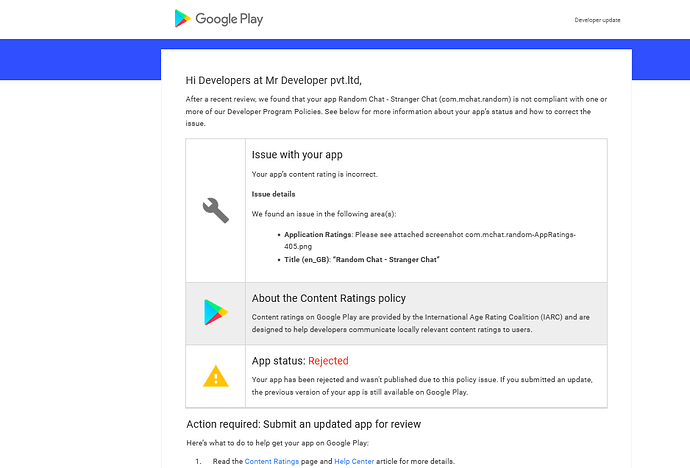 Screenshot 2022-03-01 at 18-39-21 Action Required Your app is not compliant with Google Play Policies (Random Chat - Strang...