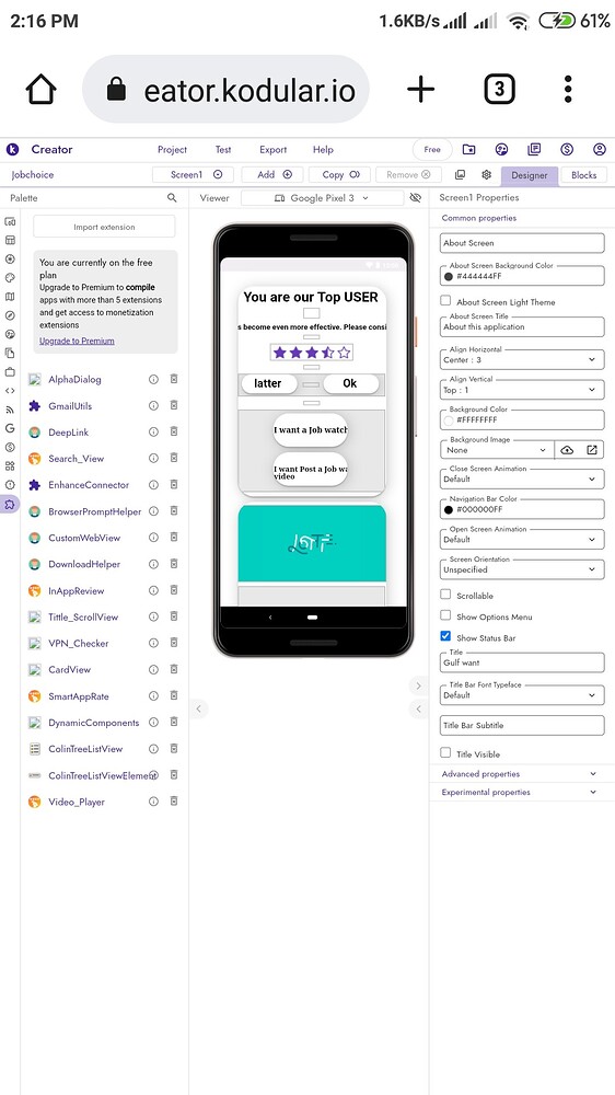 How to delete this extension in mobile - Discuss - Kodular Community
