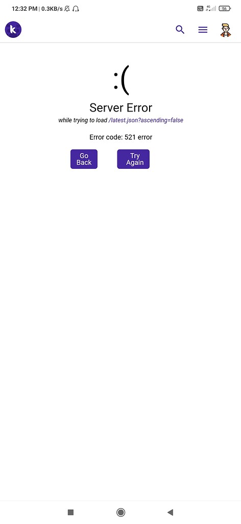 I am getting server error on community - Discuss - Kodular Community