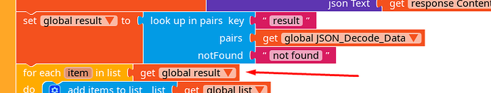 Json from web getting Problem - Discuss - Kodular Community