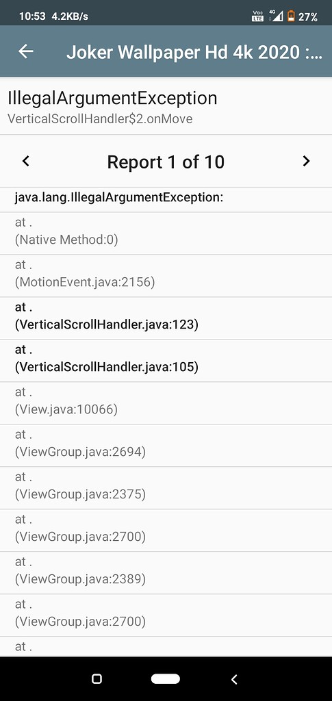 Error in vertical scroll handler - Discuss - Kodular Community