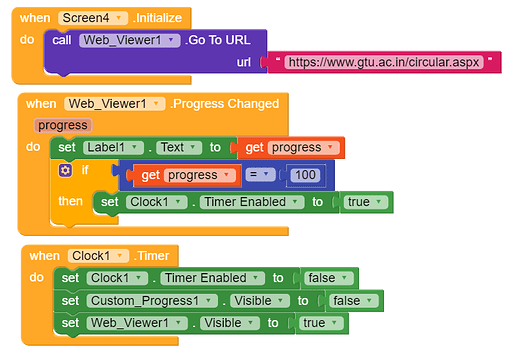 Getting Error in Custom progress - Discuss - Kodular Community