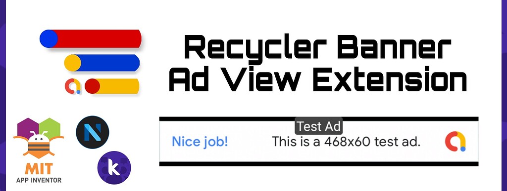 [Paid] Recycler Banner Ad View Extension - Extensions - Kodular Community