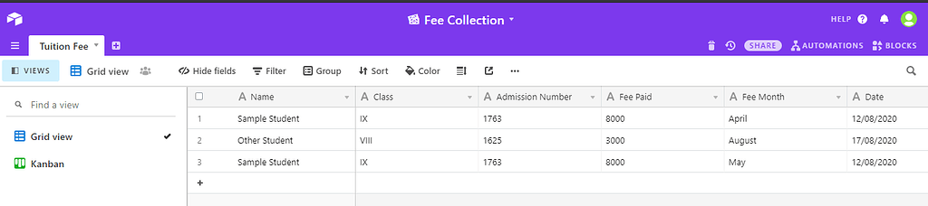 Data not showing in CollinTreeListView after calling from Airtable ...