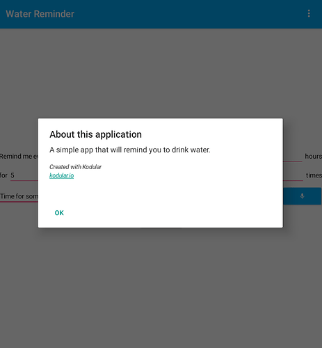 Water Reminder - A simple app that reminds you to drink water - Koded ...