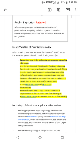I can't find how to solve this after Play Store rejected my app - Page ...