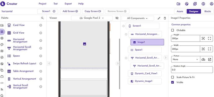 Help horizontal scroll - Discuss - Kodular Community