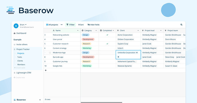 Baserow - Open source no-code database - Page 6 - Extensions - Kodular ...