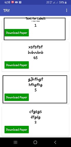 dynamic card view