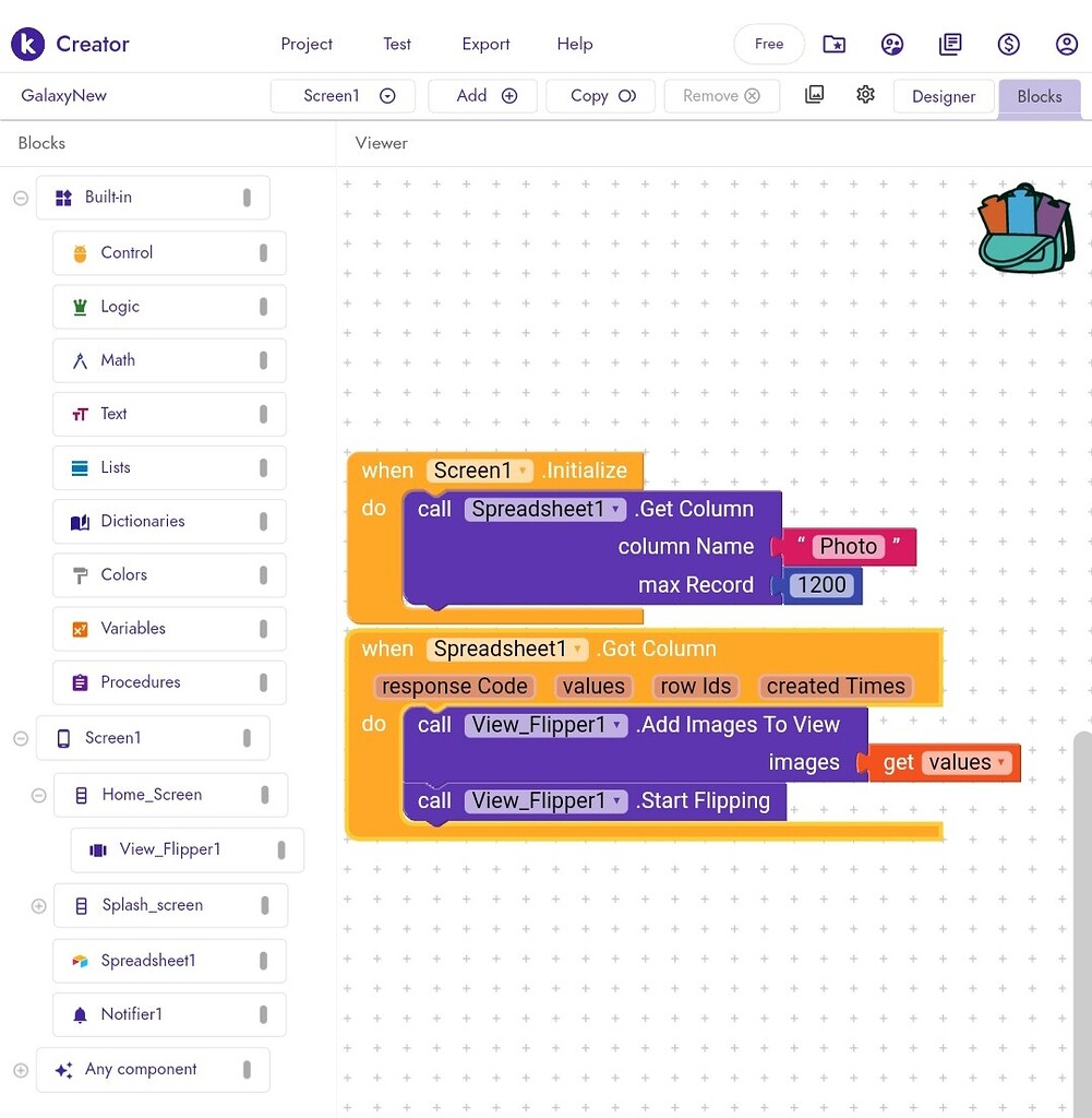 View flipper is not working - Discuss - Kodular Community