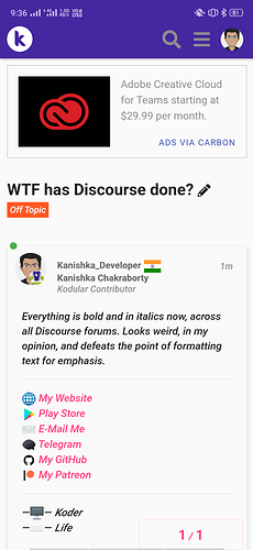 What has Discourse done? - Off Topic - Kodular Community