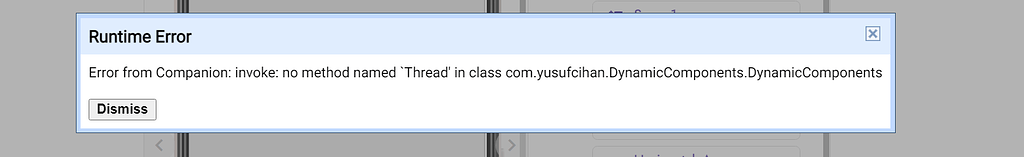 Why dynamic components gives error in companion latest version see ...
