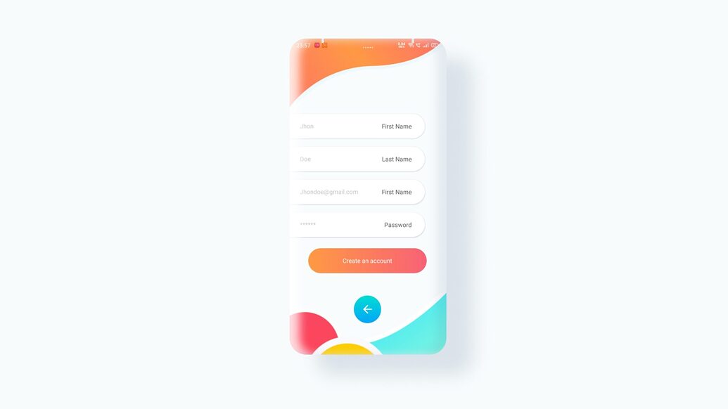 Api App Registration Ui Design Registration UI Design Templet - Koded Apps - Kodular Community
