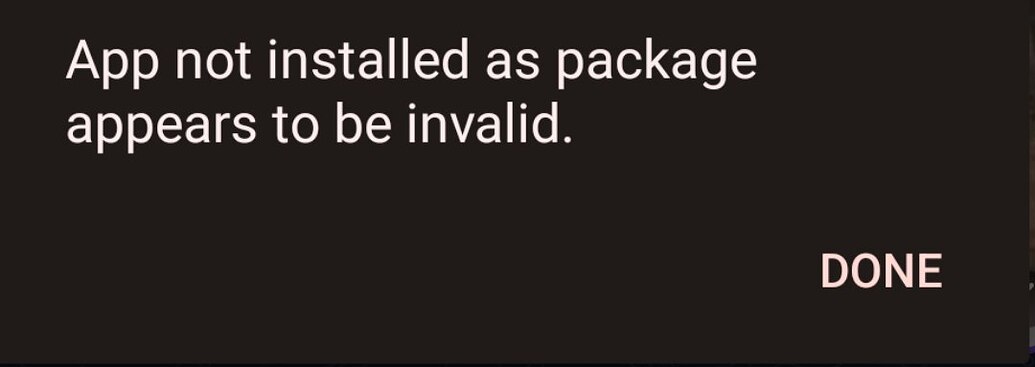 App Not Installed Package Appears To Be Invalid Android 13 - Discuss ...