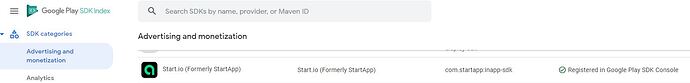 Google Play Start.io