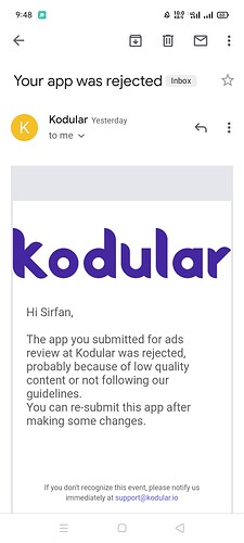 Kodular reject my app for montization - Discuss - Kodular Community