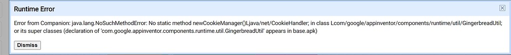 My app not working after update to Fenix 1.5.4 - Bugs - Kodular Community