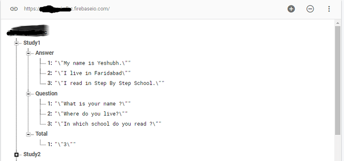 Firebase Realtime database Study1